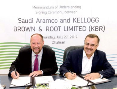 MoU signed with KBR to strengthen company’s in-Kingdom procurement of services